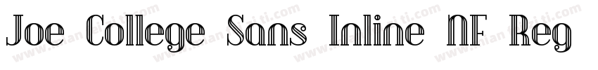 Joe College Sans Inline NF Regular字体转换